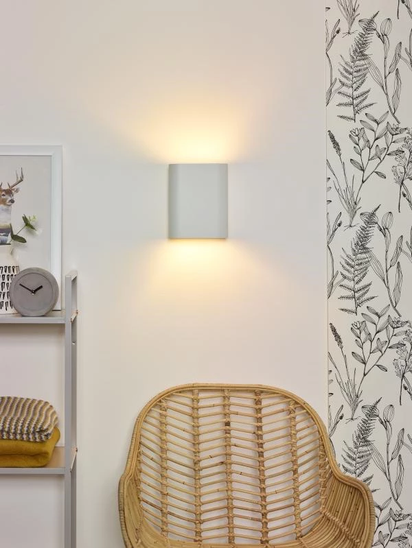 Lucide OVALIS - Wall light - 2xE14 - White - ambiance 2